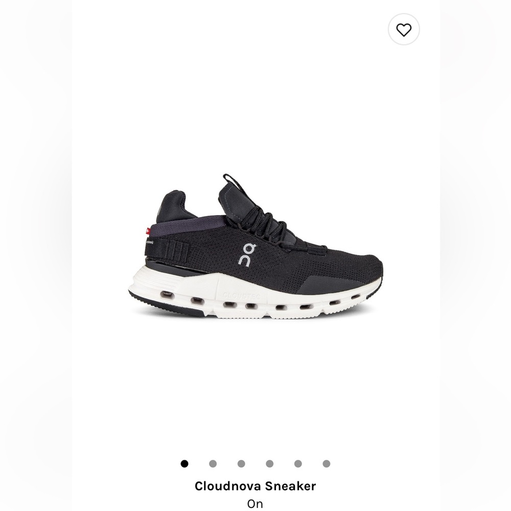 On cloud nova sneakers size 6 black